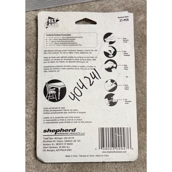 Assorted Furniture Surface Protector Pads Felt Silicone 139 Pieces New - Picture 11 of 11